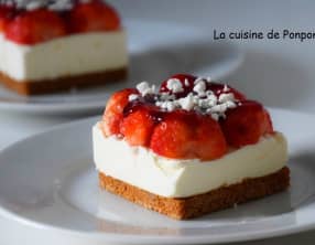 Carré de fraises sans cuisson