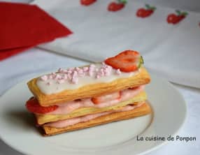 Le millefeuille tout fraise