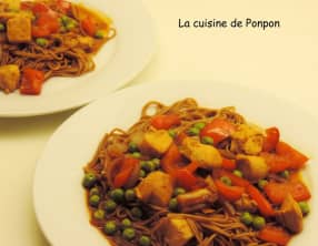 Poulet et poudre de haricot noir