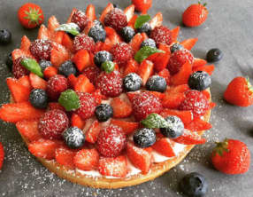 Tarte aux fruits rouges