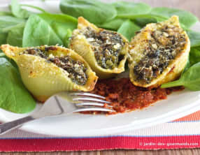 Conchiglioni farcis veau, parmesan