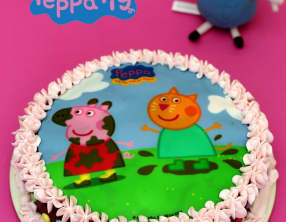 Gâteau d'anniversaire au chocolat Peppa Pig