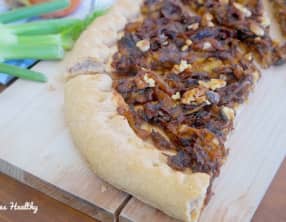 Tarte moelleuse au fenouil et oignons caramélisés