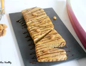 Fondant à la rhubarbe et aux amandes