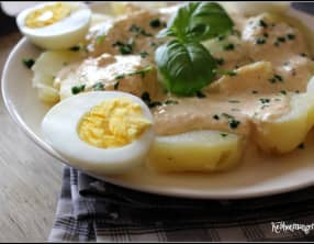 Papas huancainas du Pérou