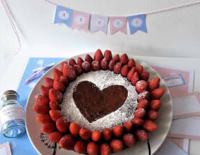 Gâteau au yaourt et fraises