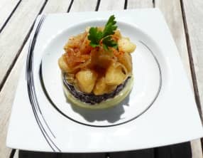 Parmentier de boudin noir aux 2 pommes