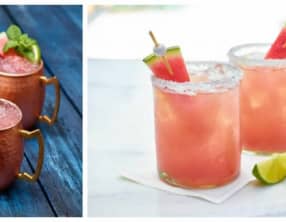 Moscow mule et Margarita au melon d'eau