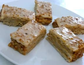 Mille-feuille noisette pralin