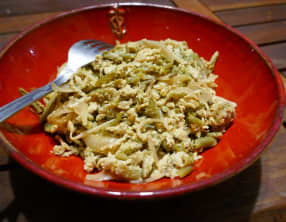 Oeufs brouillés aux légumes