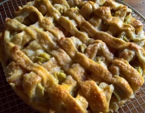 Tarte crousti-fondante à la rhubarbe