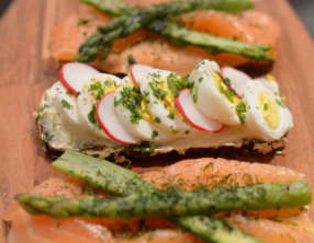 Trio de smørrebrød danois