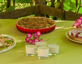 Panna cotta aux asperges vertes