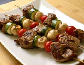Brochettes de bœuf saveur citronnée