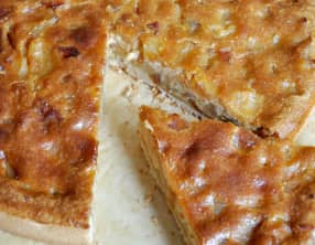 Tarte pommes caramel amande