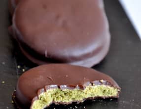 Biscuits matcha chocolat