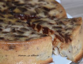 Gâteau de pain poire et chocolat