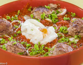 Tajine de keftas aux oeufs