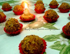 Bonbon de noix du Brésil et fève tonka et sa bougie comestible