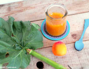 Confiture abricots rhubarbe