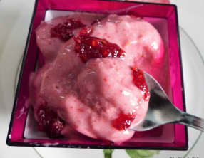 Glace rapide à la fraise