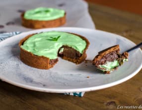Tarte menthe chocolat comme un after eight
