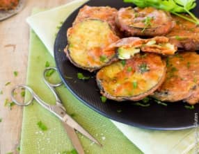 Beignets d’aubergine vegan et sans gluten