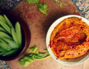 Houmous aux poivrons grillés