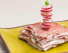 Gâteau de mortadelle aux radis