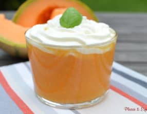 Gaspacho de melon et chantilly au chèvre