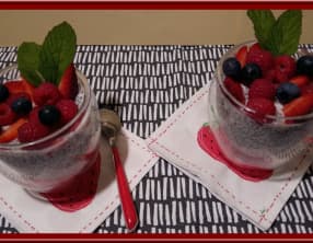 Pudding de Chia aux fruits rouges