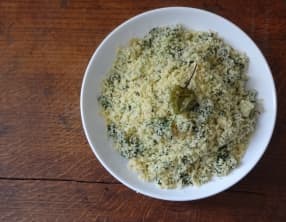 Couscous aux épinards