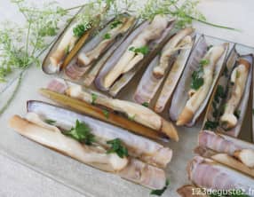 Couteaux à la plancha facile et rapide