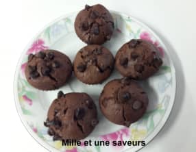 Muffin moelleux et riches en chocolat
