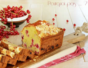 Cake Groseilles rouges, Amandes