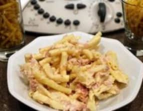 Gratin de macaronis jambon gruyère au Thermomix