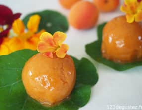 Sorbet maison abricot lavande