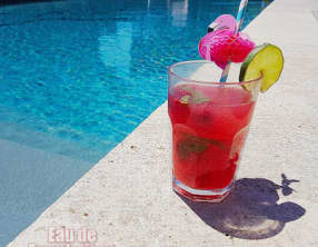 Eau de framboise détox