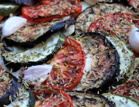 Tarte à l'anchoyade façon tian de légumes