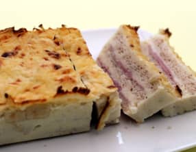 Croque cake jambon et fromage