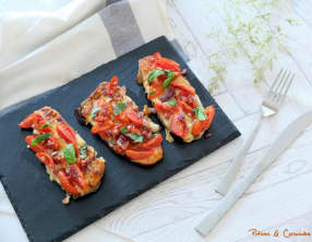 Aubergines façon bruschetta
