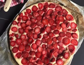 La tarte aux fraises rapide