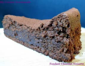 Fondant chocolat noisette et praliné