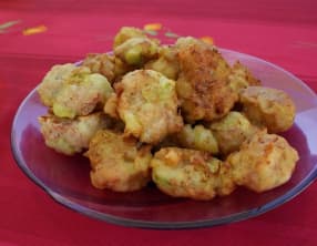 Beignet de courgette et de jambon