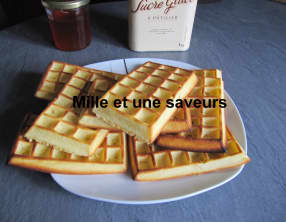 Gaufres à la levure chimique cuites au four