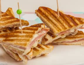 Croque monsieur mortadelle pécorino