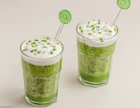 Soupe froide concombre et menthe