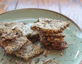 Biscuits crackers aux graines