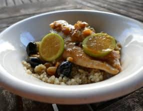 Poulet aux olives noires et citron