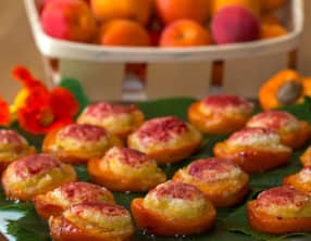 Abricots rôtis amandine